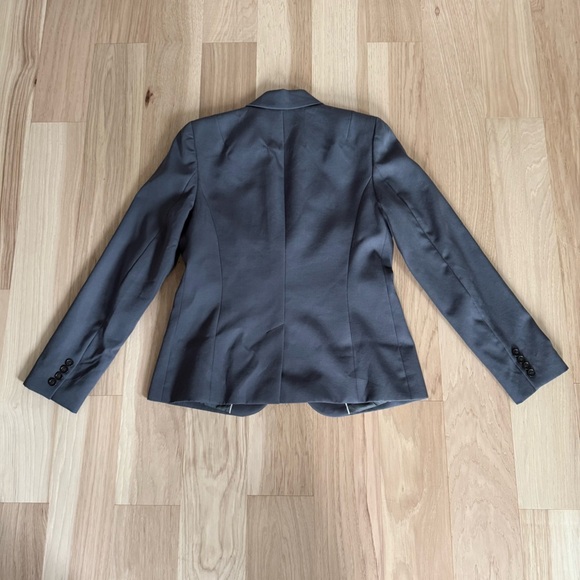 Vintage J Crew Wool Blend Charcoal Blazer Size 10 - Picture 11 of 12